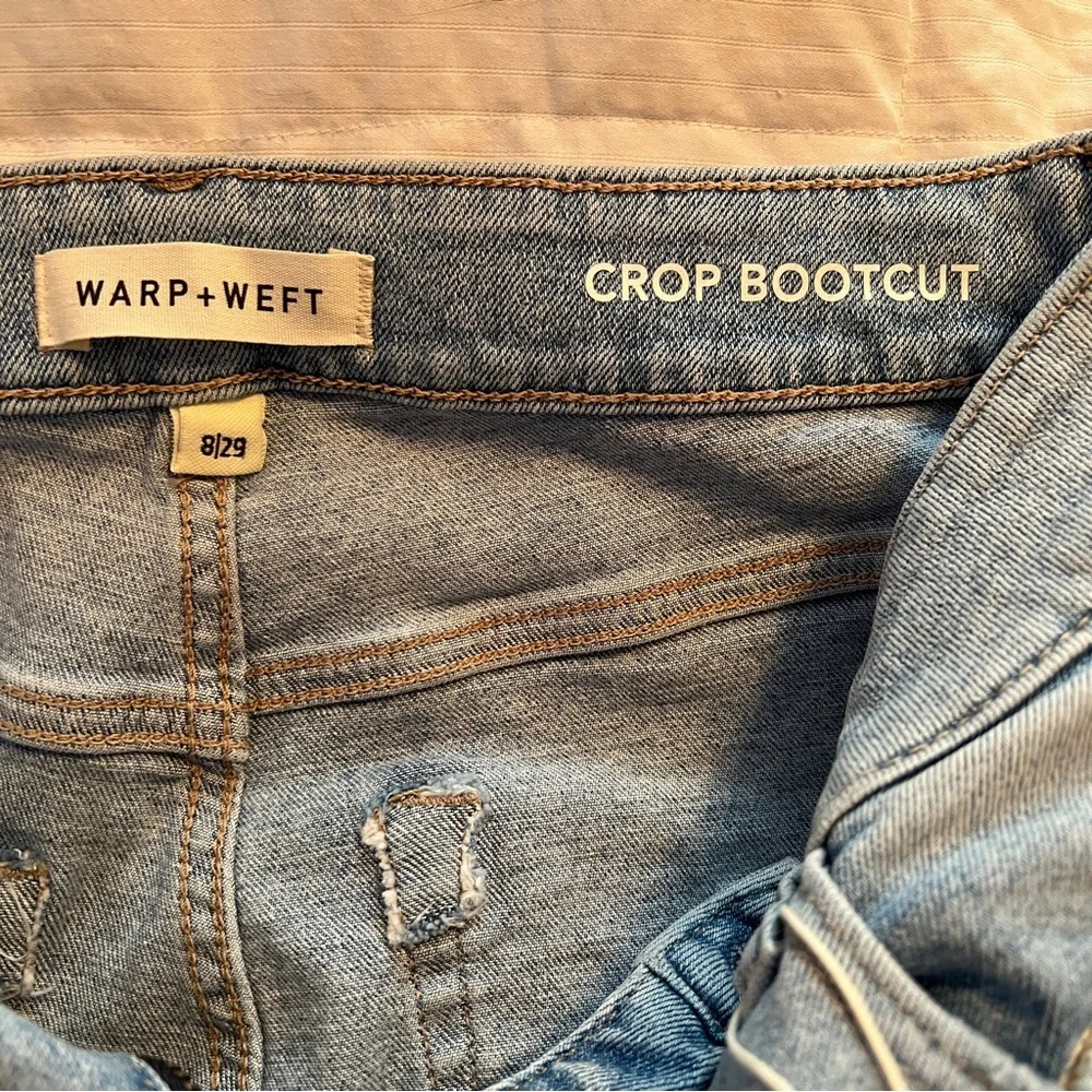 Wrap + Weft Cropped Bootcut Jeans  Size 29 NWT